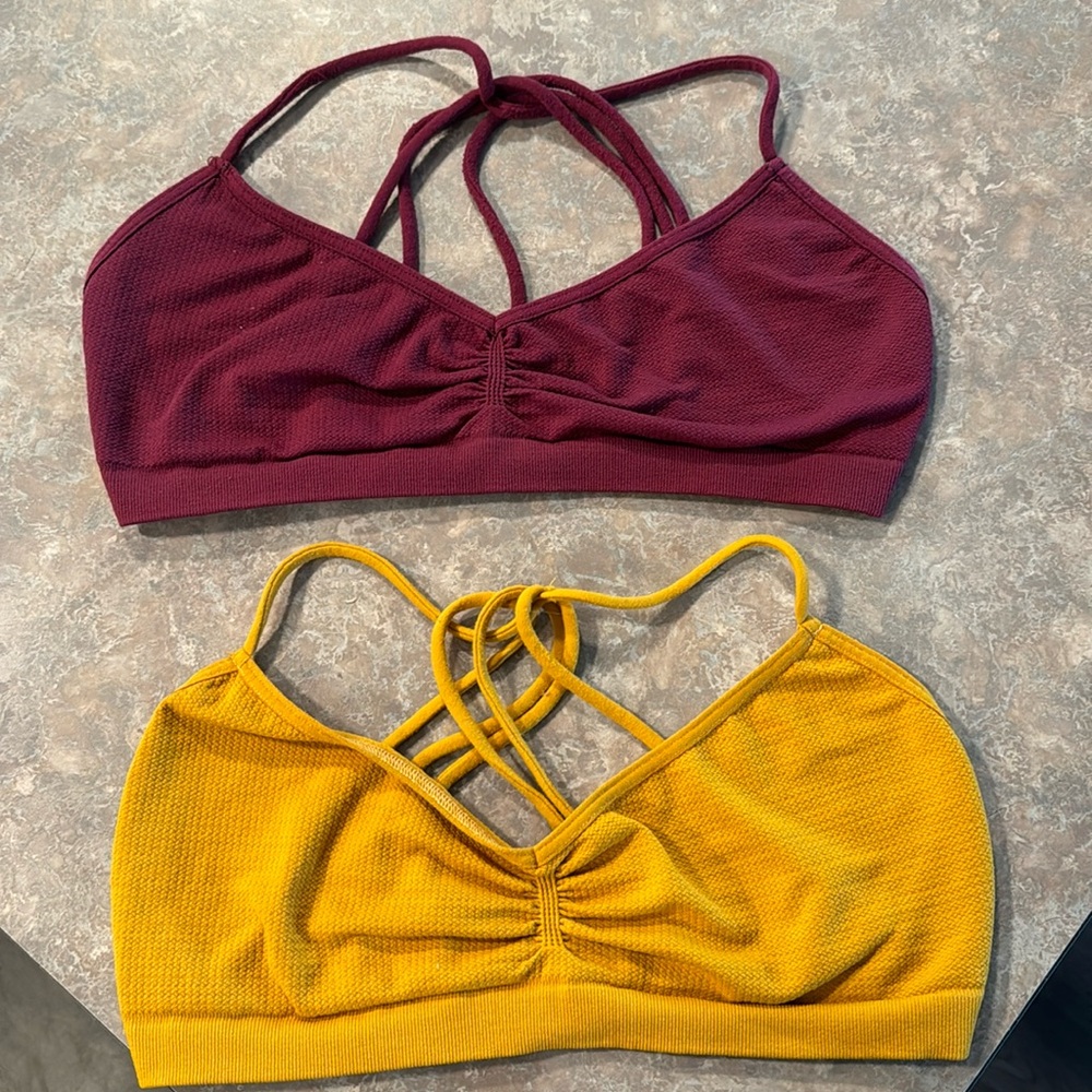 2 free people bralettes! ❤️💛